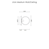 Diagram - Liila 1 Medium Wall-Ceiling