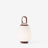 Lucca Portable Lamp - Maroon brass - Light On