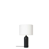 Gravity Table Lamp - Large - White shade - Blackened Steel