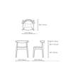 Diagram - CH20 Elbow Chair - Seat Upholstered