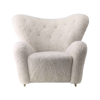 The Tired Man Lounge Chair - Sheepskin-moonlight