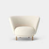 Dandy Lounge Chair Bute Storr -Eggshell/Natural Oak