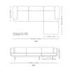 Diagram - Inland Sofa Chaise Lounge AV42