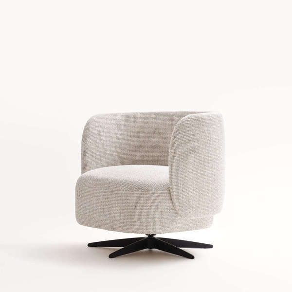 Miki Lounge Chair - Swivel 360 Base