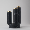 Splendido Candle Holder - Black Marquinia Marble