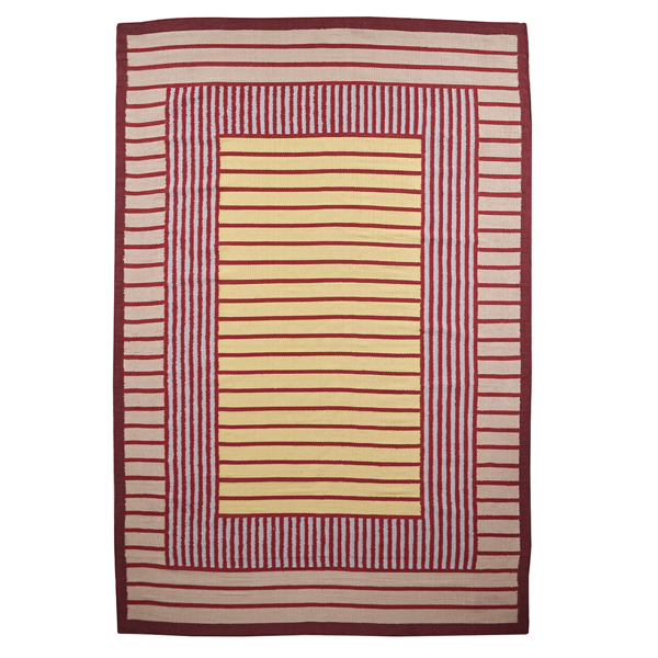 Image sur MASSIMO Red & Yellow Hemp Rug 15'x13'